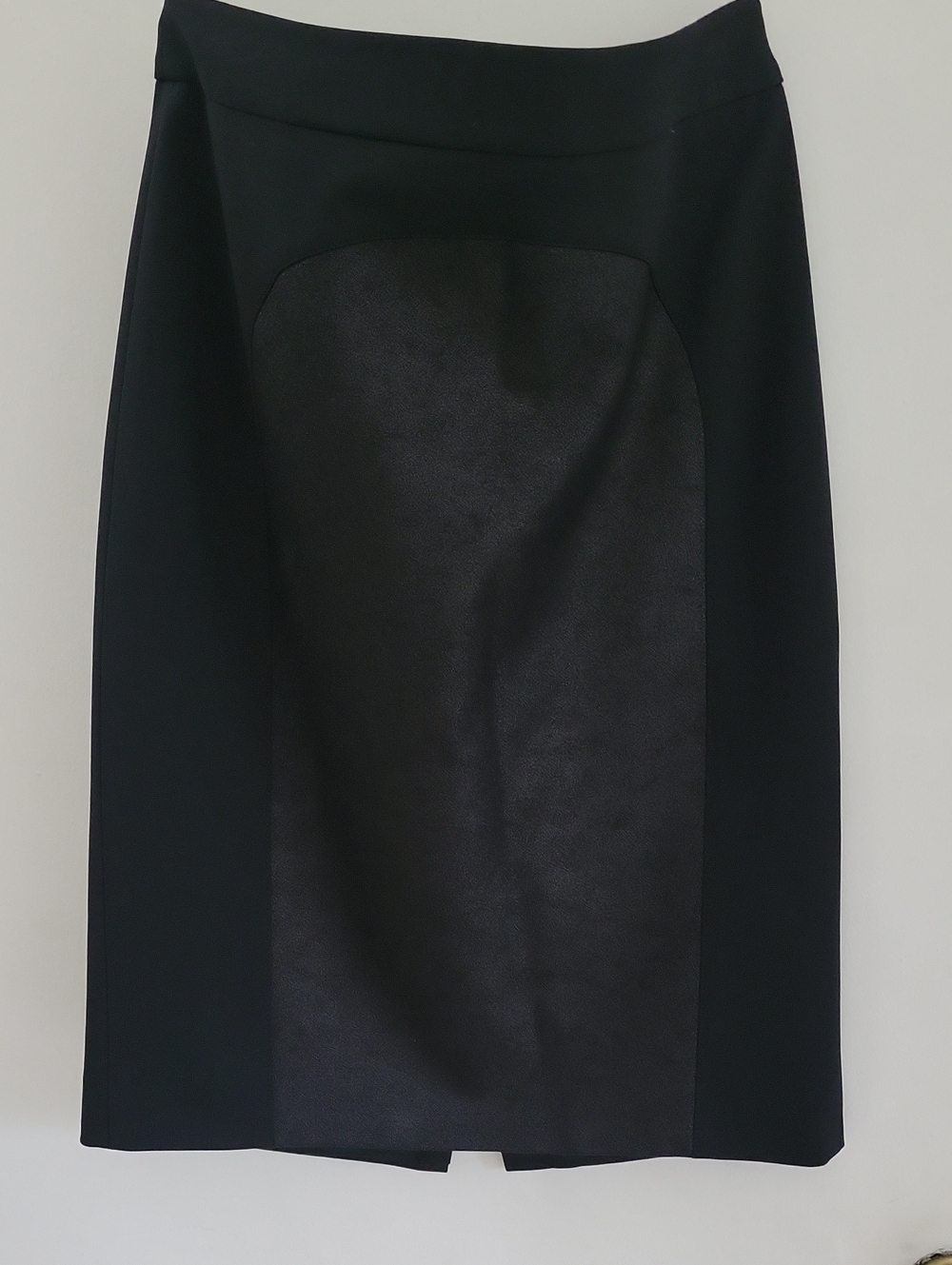 KAREN MILLEN Black Paneled Pencil Skirt - Classic Office Style Sz 8